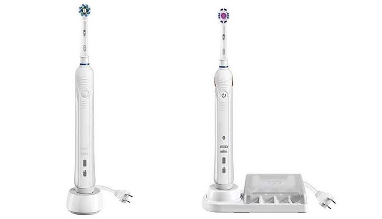 comparação das escovas de dentes Oral B 1000 vs 3000 eléctricas