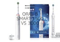 white oral-b smart 1500 and white oral b smart 3000 electric toothbrush